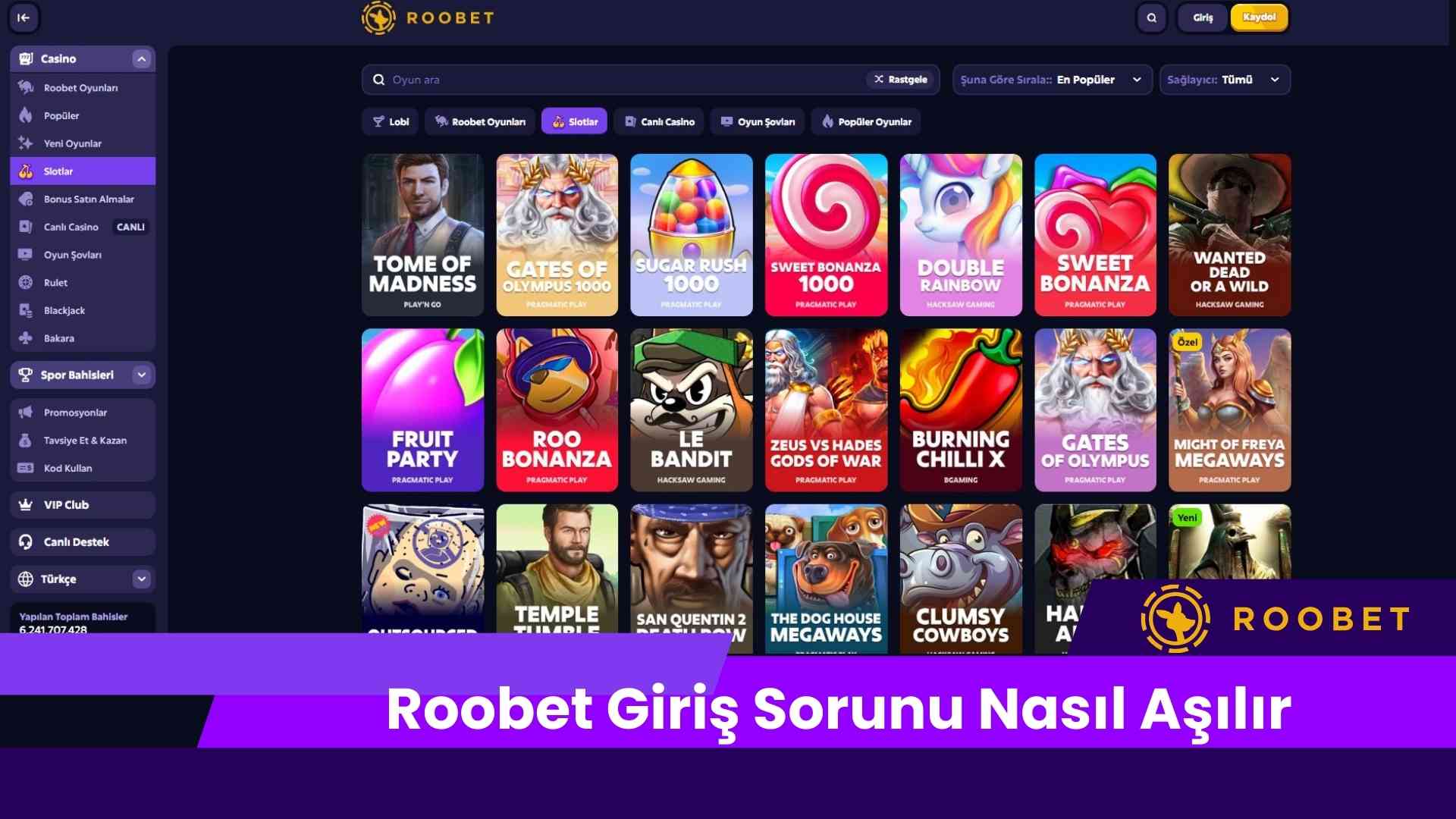 Roobet Giriş Sorunu Nasıl Aşılır